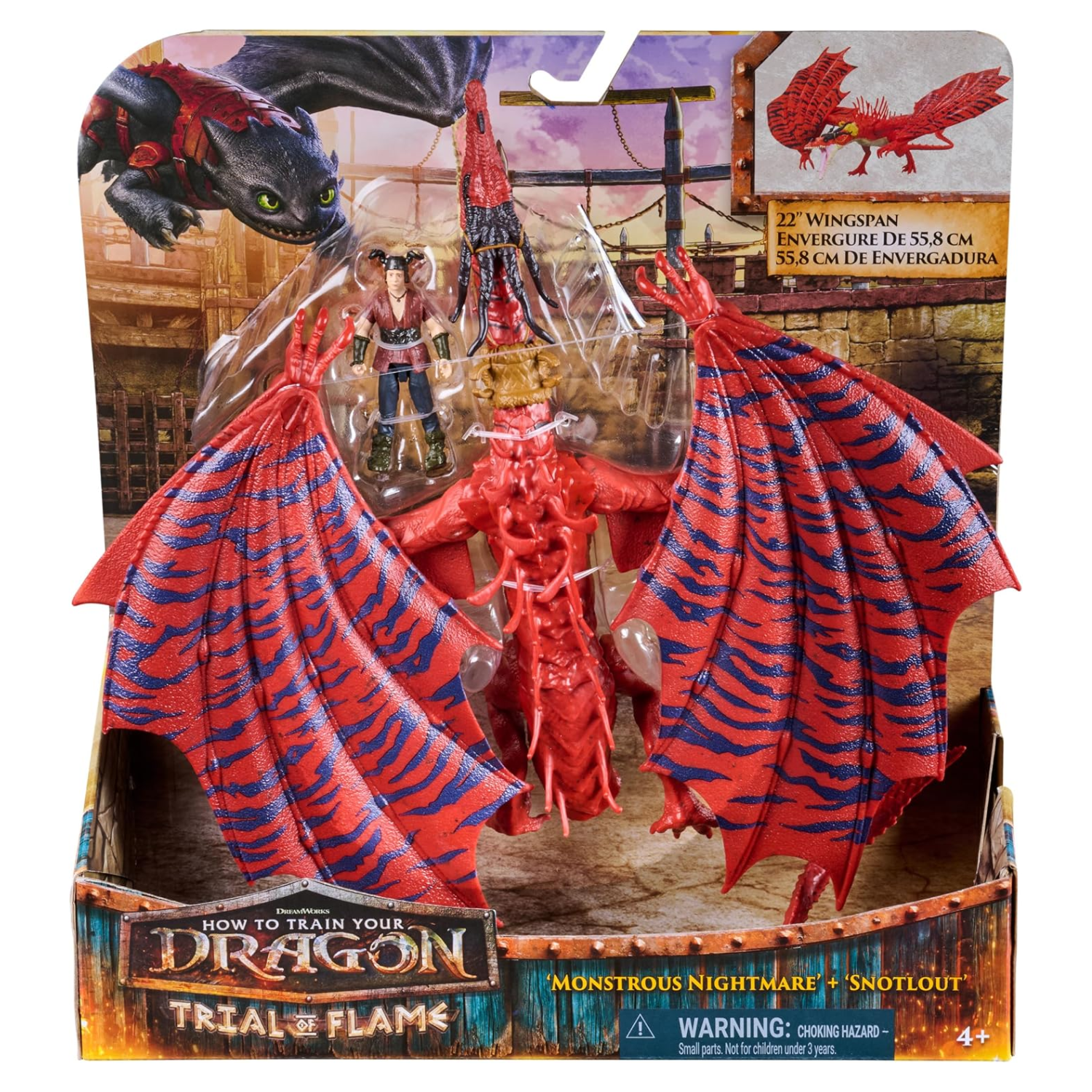 How to Train Your Dragon Monstrous Nightmare and Snotlout Viking New Toy