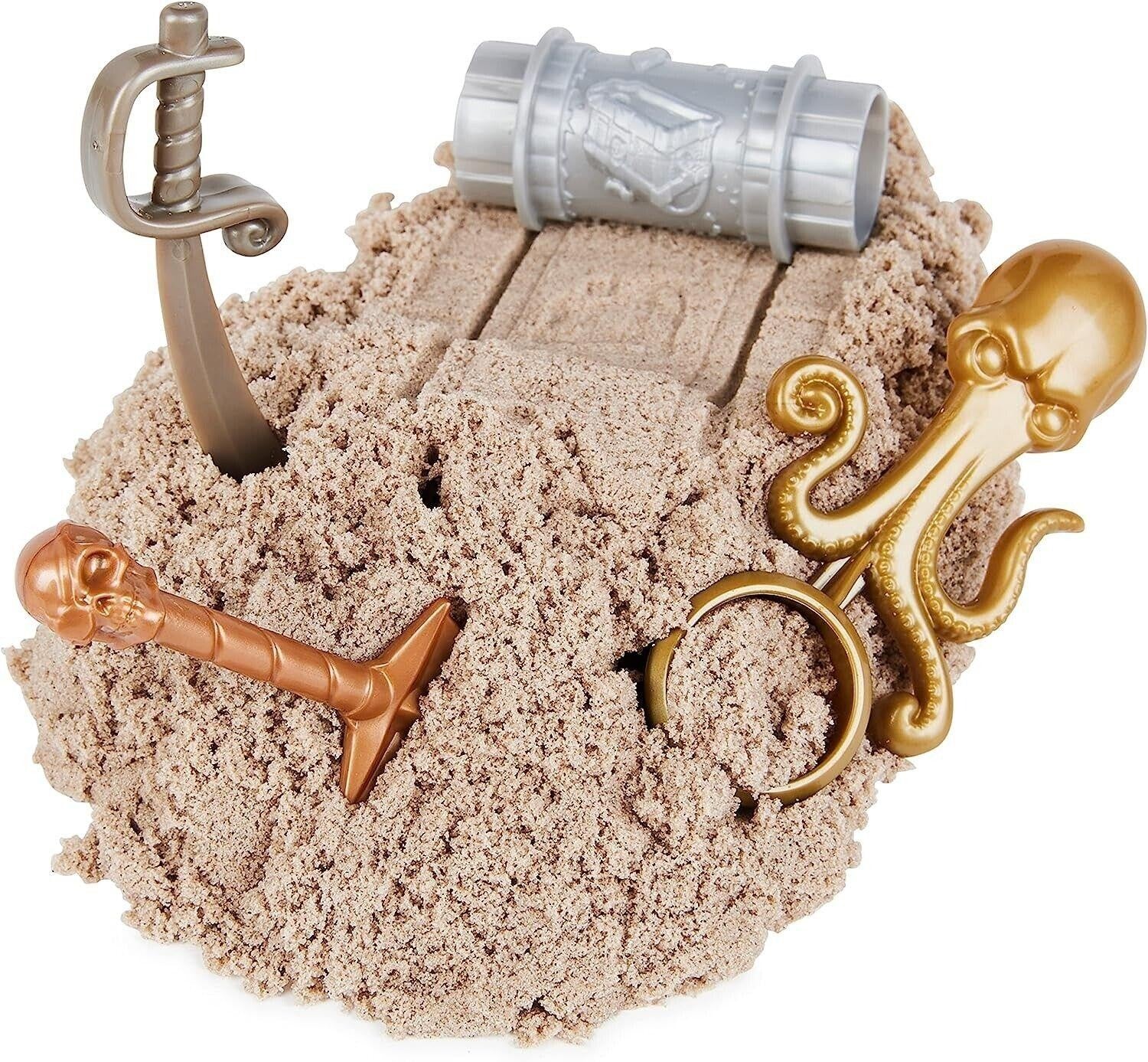 Kinetic Sand, Treasure Hunt Playset with 9 Surprise Reveals Ages 3+ New Toy Play