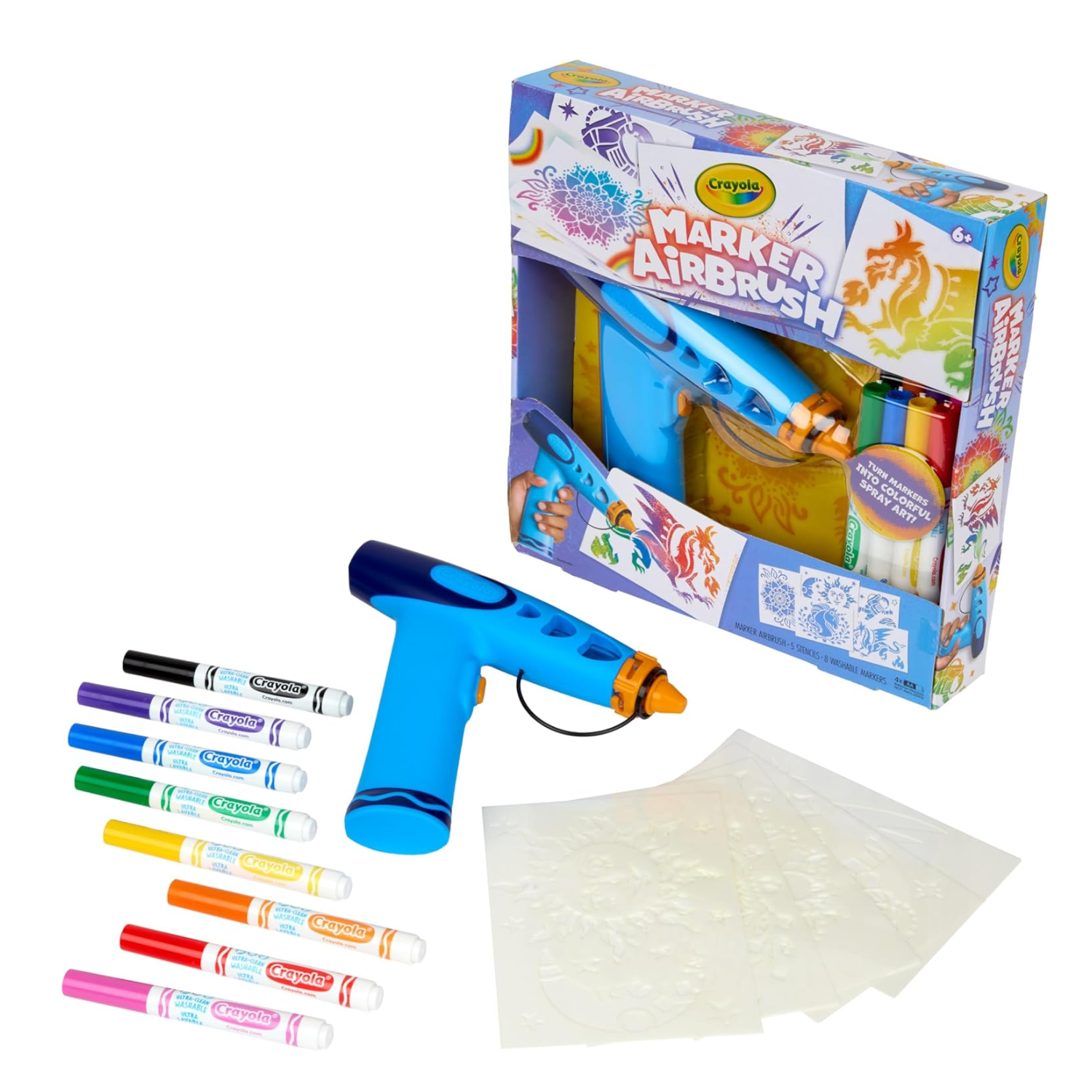 Crayola Marker Airbrush DIY Art Battery Operated New Toy Paint