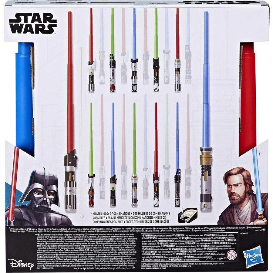 Star Wars Lightsaber Forge Darth Vader Vs. Obi Wan Kenobi Bladebuilder New Toy