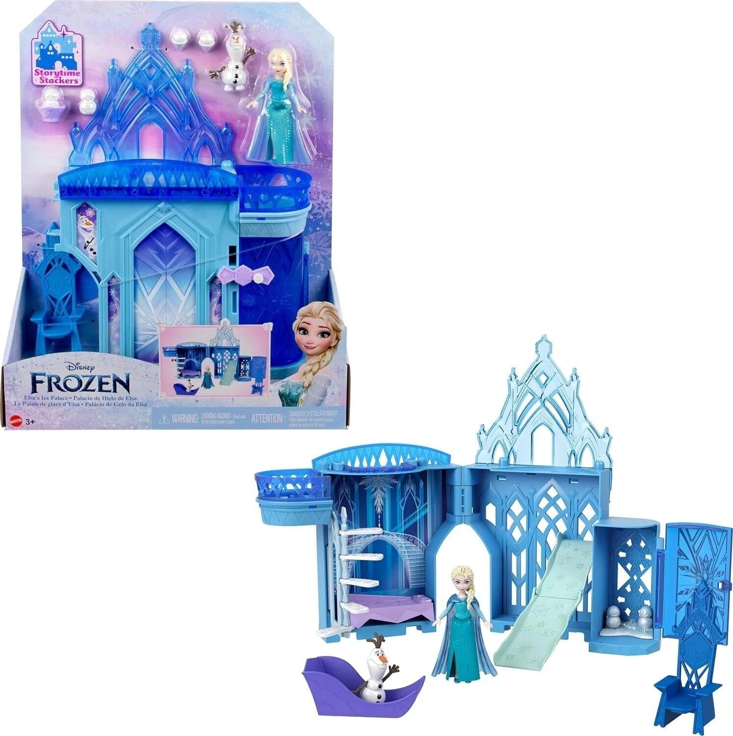 Disney Frozen Storytime Stackers Elsa Ice Palace Doll House Ages 3+ New Toy Olaf