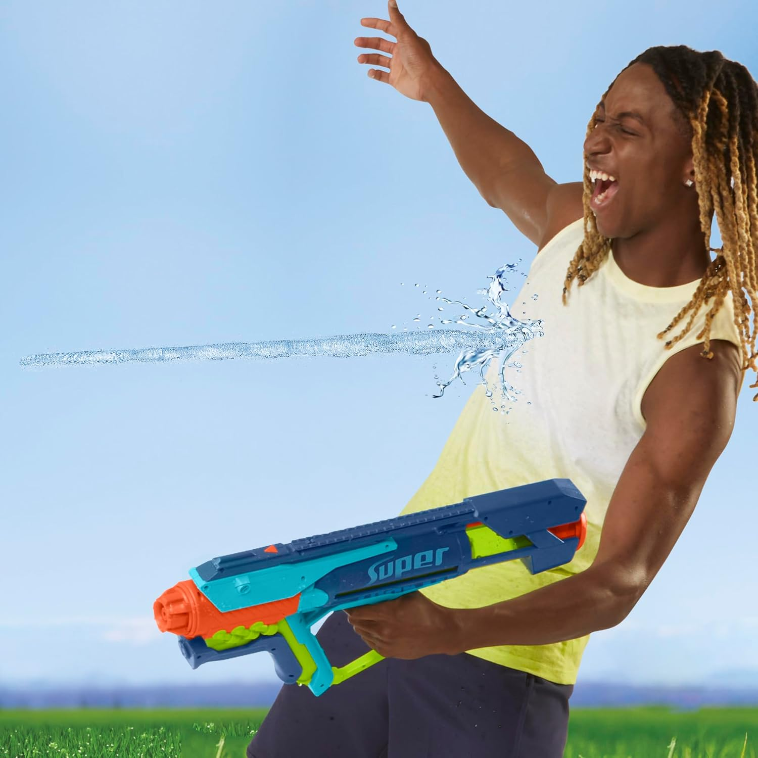 Nerf Super Soaker Power Drench Water Blaster Easy Fill Outdoor Toy Ages 8+