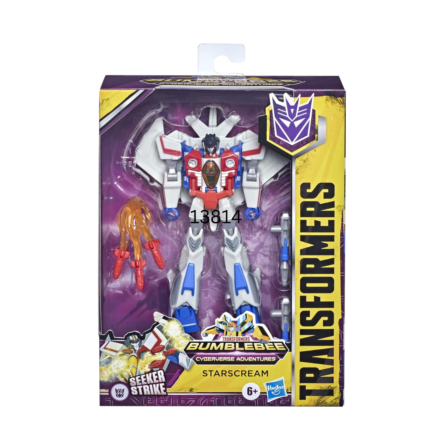 Transformers Bumblebee Cyberverse Starscream 5 Inch Deluxe Robot Jet Seeker Toy
