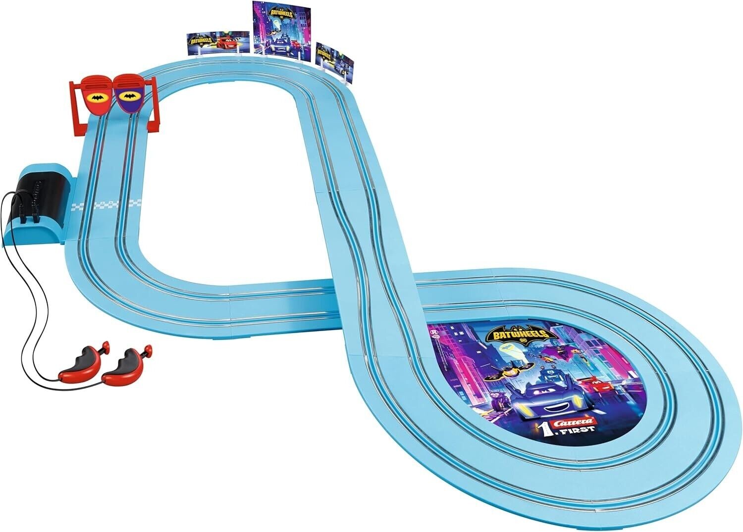 Carrera First DC Batwheels Ready to Roll 2.0m Slot Car Race Track Batman New Toy
