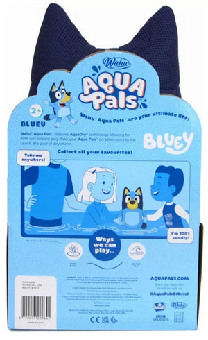 Wahu Bluey Aqua Pals Medium Soft Plush Water Play Ages 2+ New Toy Gift