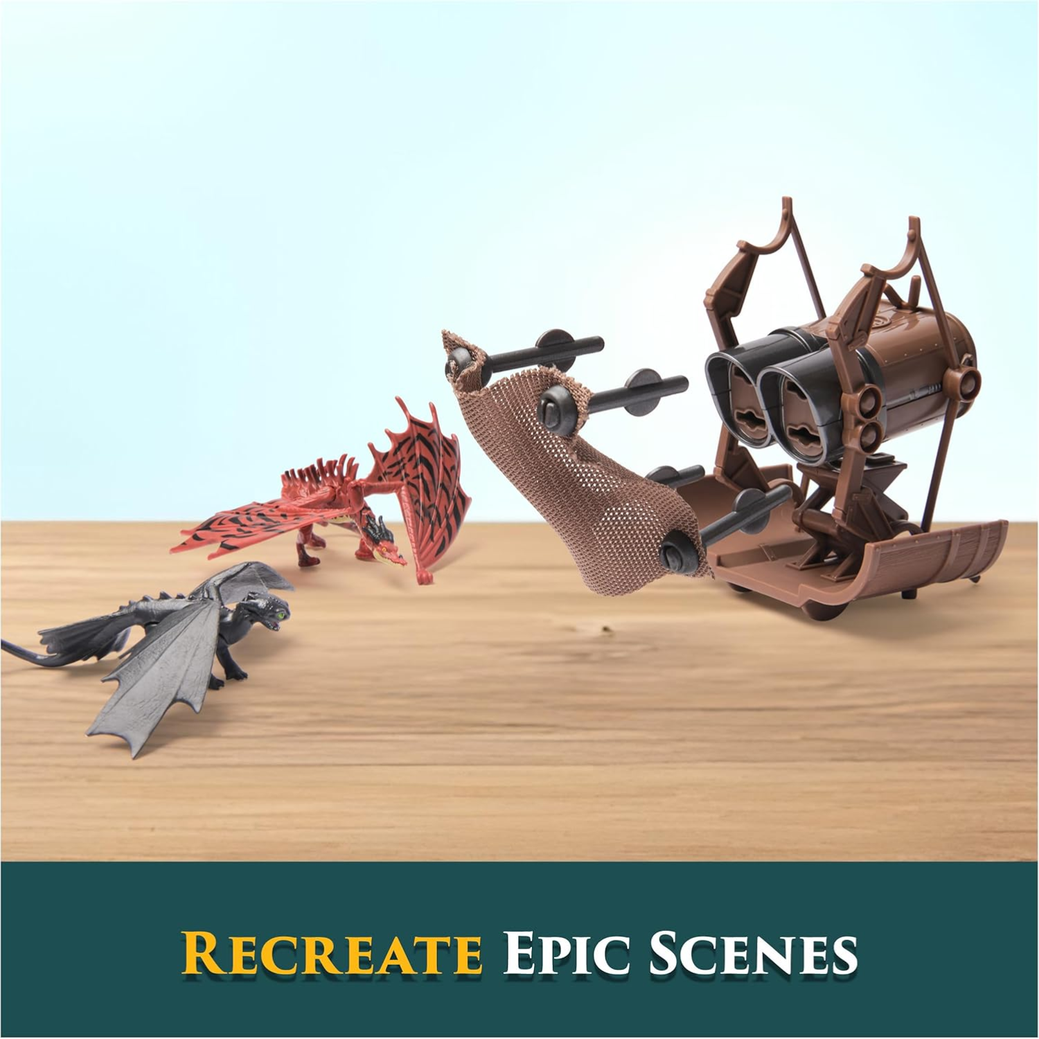 How to Train Your Dragon 5-Pack Dragon Catcher With Hiccup Mangler Net Launcher