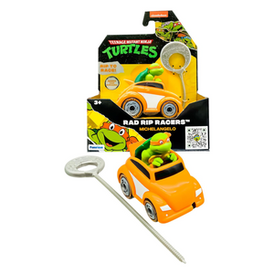 Teenage Mutant Ninja Turtles TMNT Michelangelo Rad Rip Racers Car New Toy