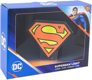 DC Comics Superman Logo Box Light Room Lamp Play Gift