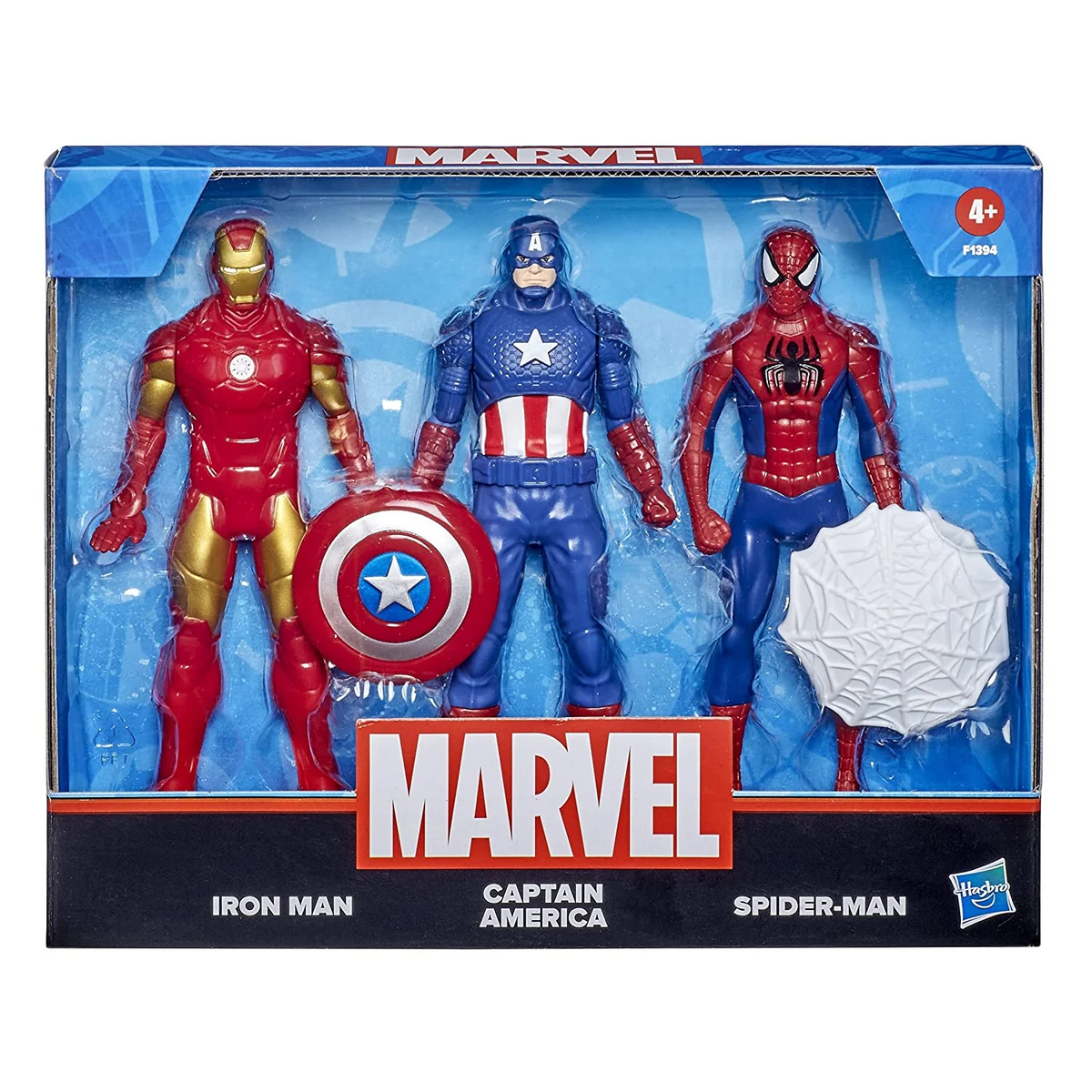 Marvel 3 Pack 6 Inch Action Figure Iron Man Captain America Spiderman New Toy