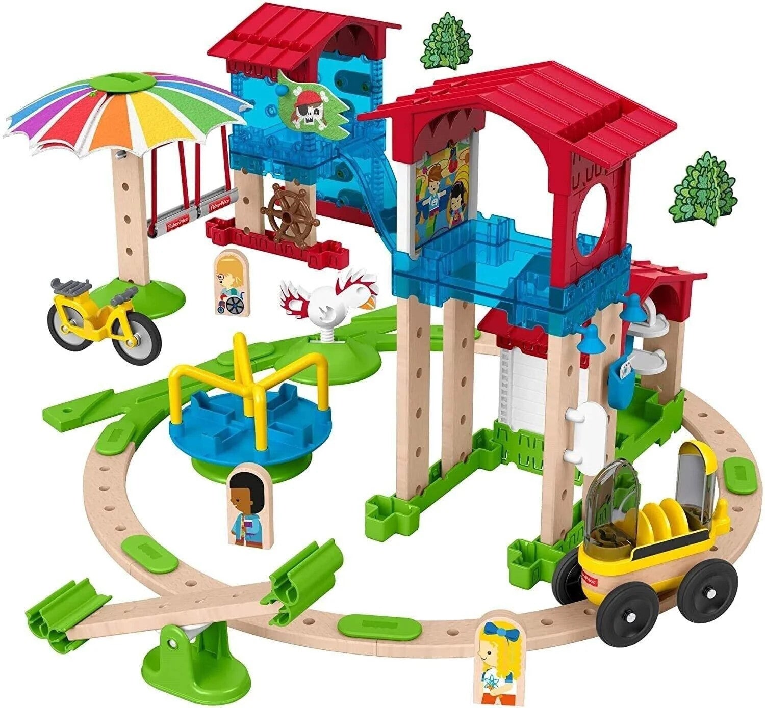 Fisher Price Wonder Makers Slide Ride Schoolyard Ages 3+ Toy School Park Play