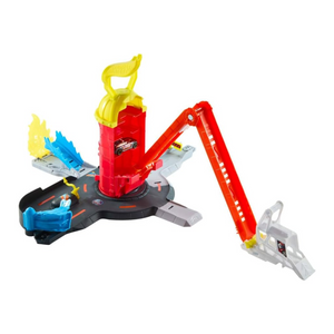 Hot Wheels City Super Fire Station Rescue Playset New Track Toy