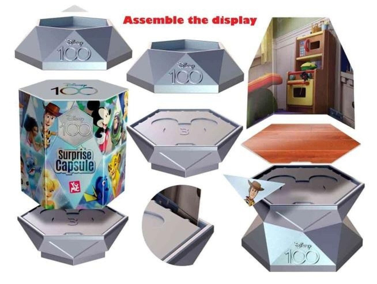 Disney Yume 100 Surprise Capsules Series 2 Assorted Blind Box Toy Story Buzz