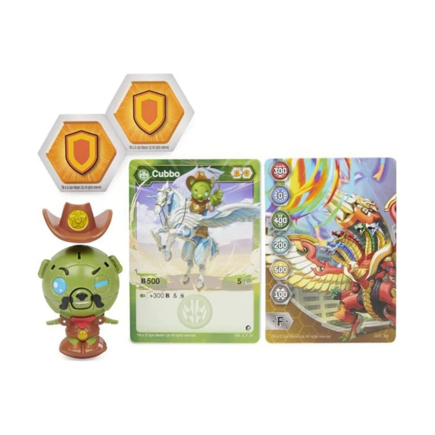 Bakugan Cubbo Cowboy Sheriff Figure 2" Ventus Core 2021 Collectible Toy