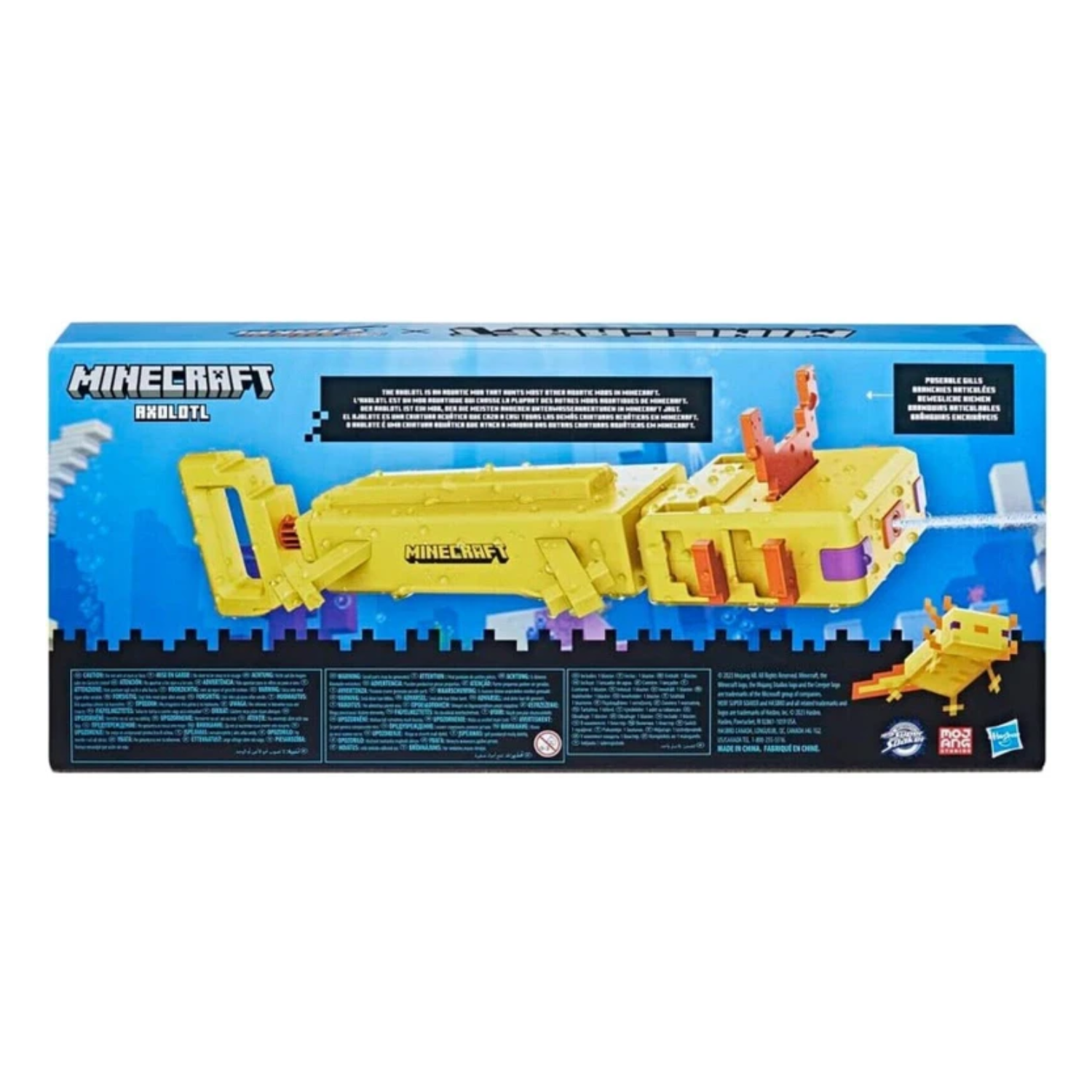 Nerf Super Soaker Minecraft Axolotl Water Blaster Mob Design Backyard Play Gift