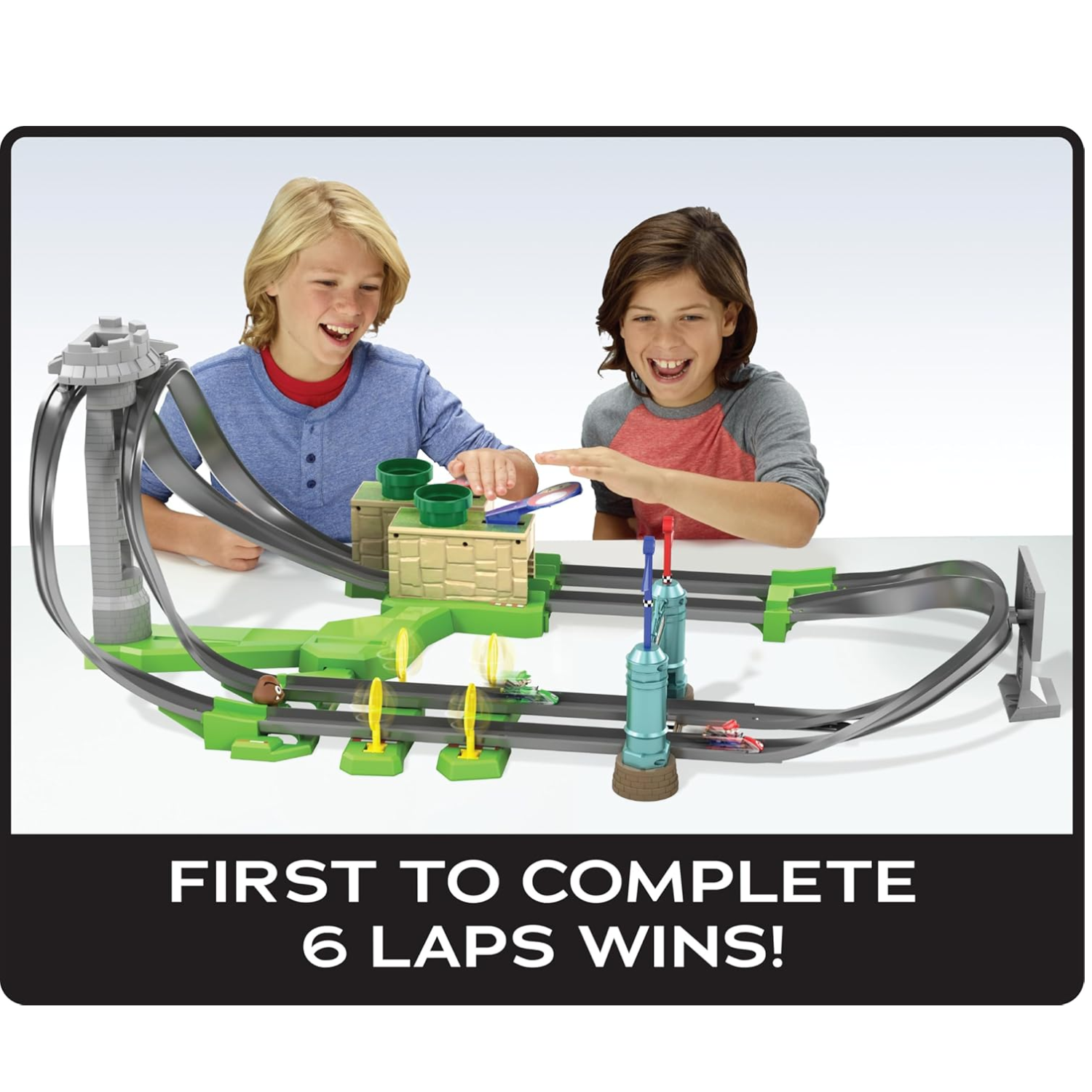 Hot Wheels Mario Kart Circuit Track Set 1:64 Scale Die-Cast Racing Car Toy 3+