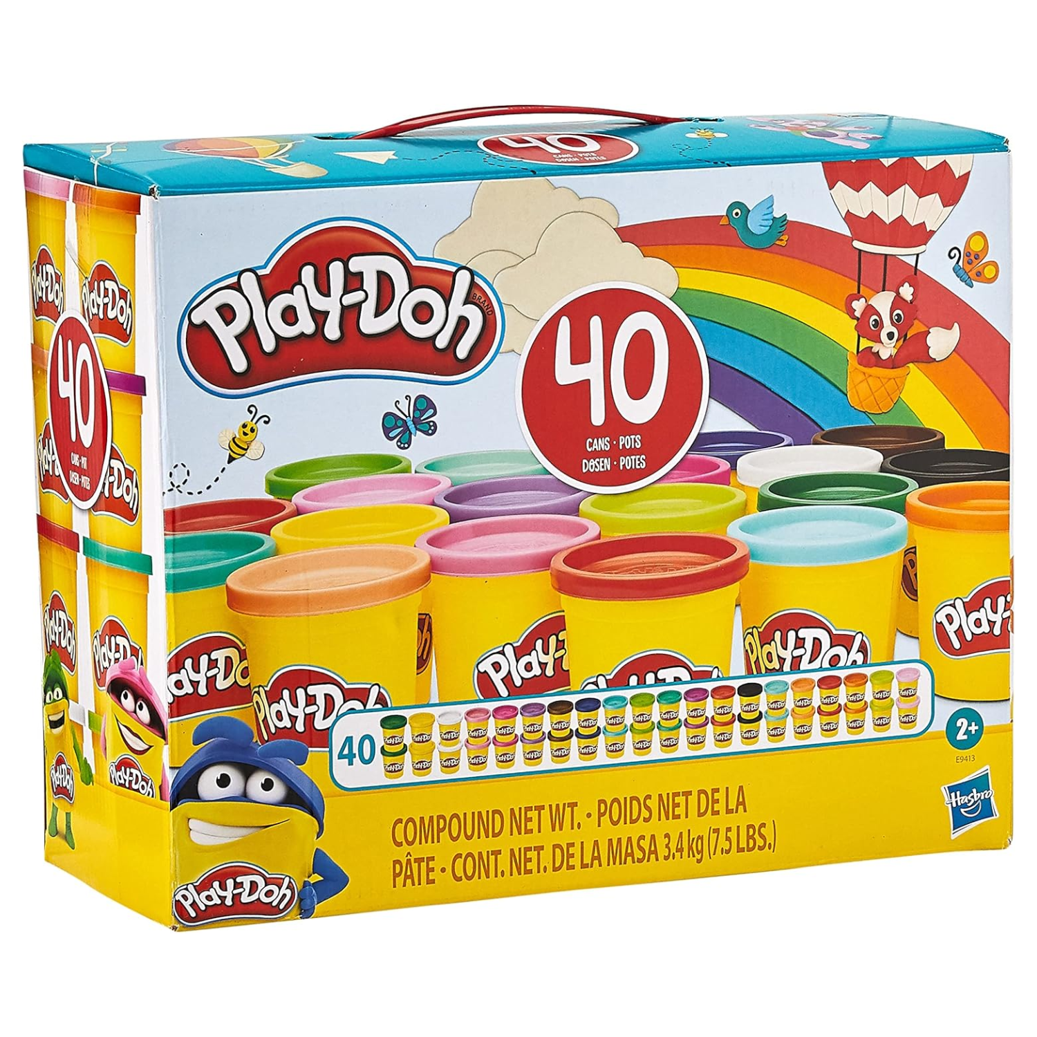 Play-Doh Fantastic 40 Pack Modeling Compound Set 20 Assorted Colors Arts Craft