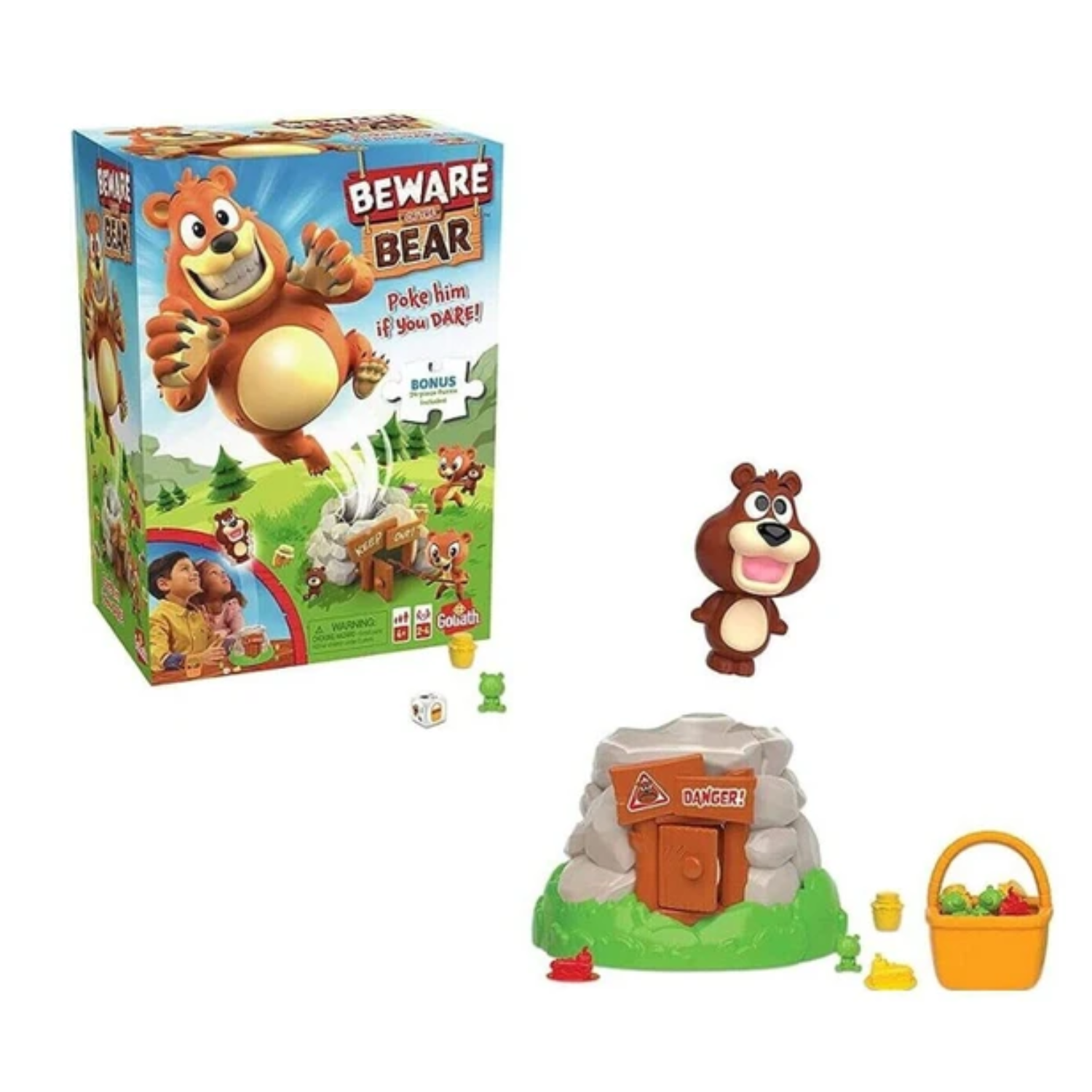 Beware Of The Bear Board Game 2-4 Players Play Gift
