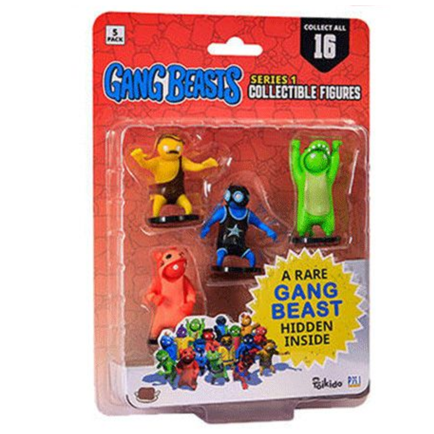 Gang Beasts 5 Pack Figures Assorted Ages 6+ New Collectible Toy Video Game