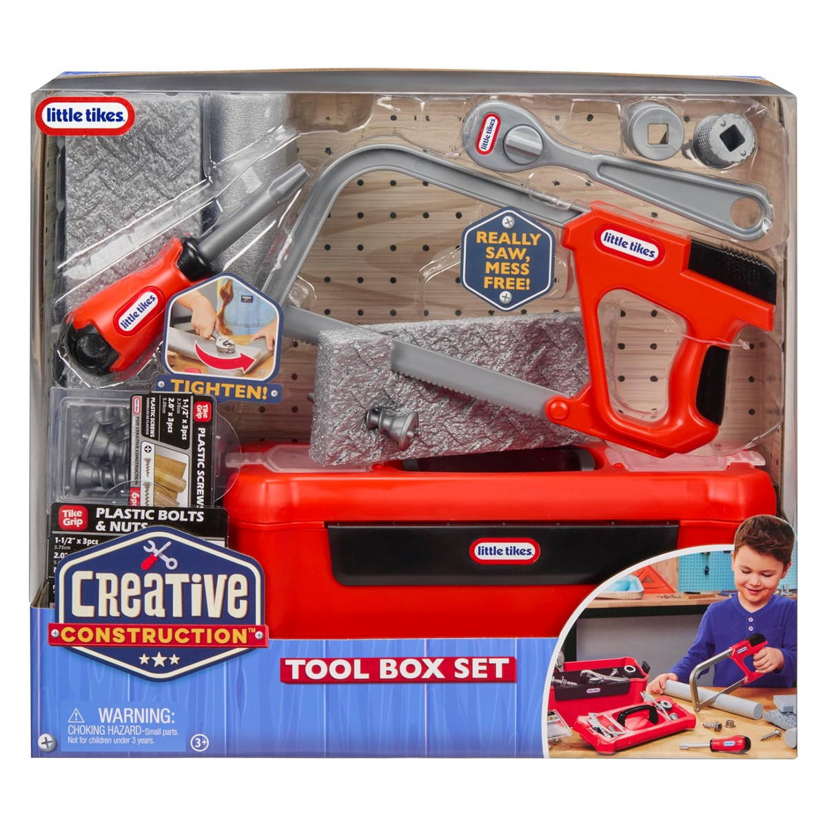 Little Tikes Creative Construction Tool Box Set With 9 Accessories