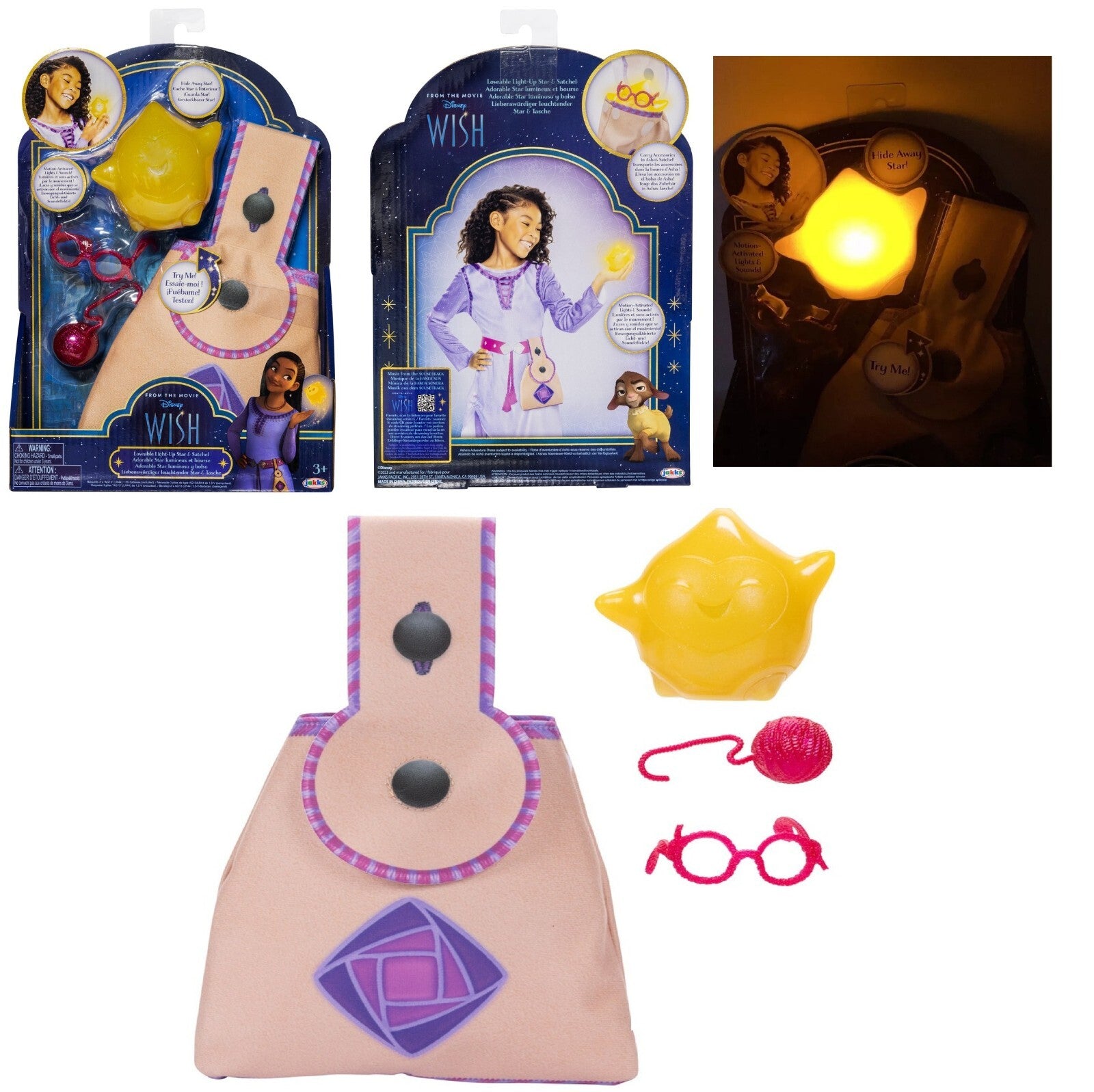 Wish Interactive Role Play Star with Satchel Motion Activated Yarn Ball Gift