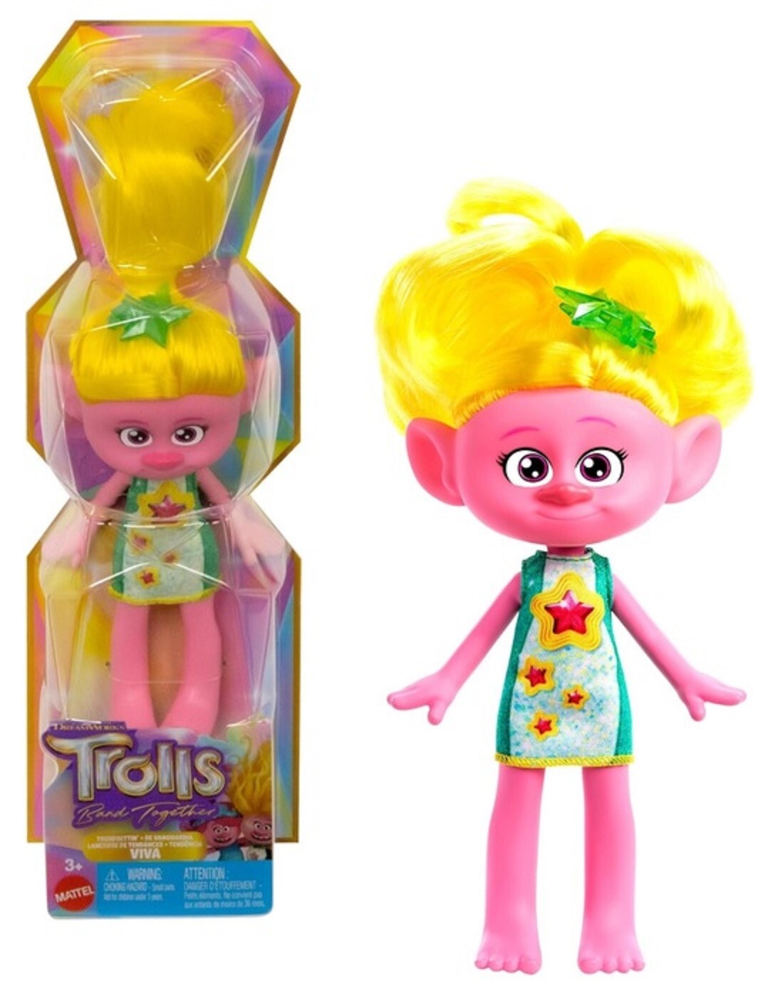 Trolls 3 Band Together Trendsettin Doll Queen Poppy Assorted Play Trend Setting