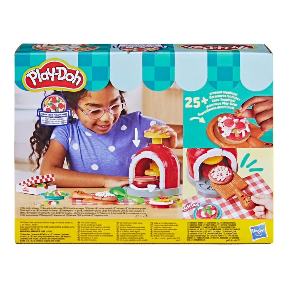 Play-Doh Stamp And Spin Pizza Playset With Accessories New Toy Play