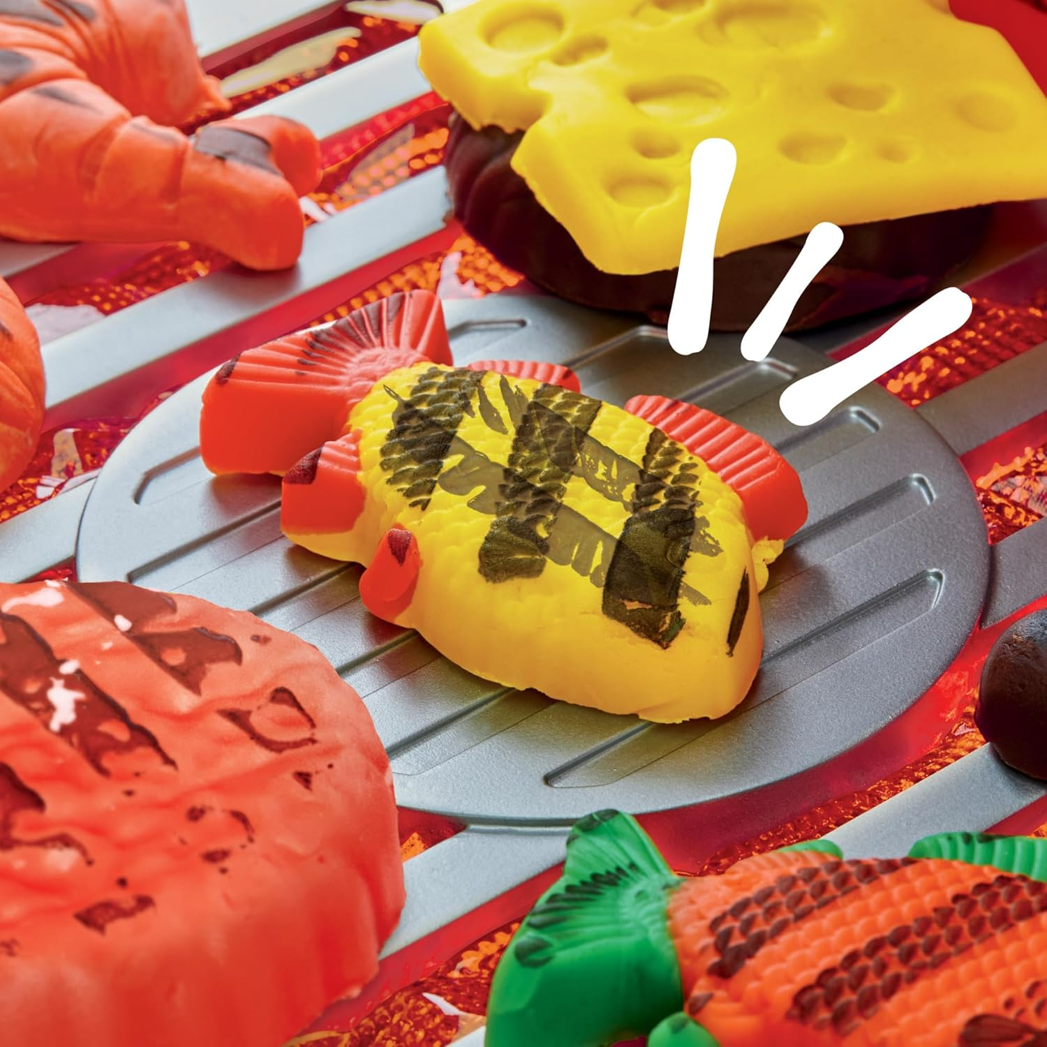 Play-Doh Sizzlin BBQ Grill Playset with Lights and Sounds