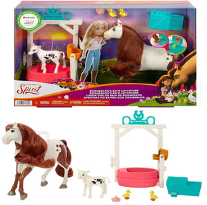 Spirit Boomerang Bath Adventure Playset Horse Baby Duck Bathtub Brush