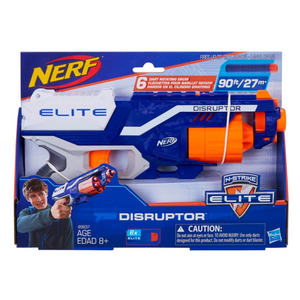 Nerf Elite Disruptor Blaster with 6-Dart Rotating Drum and Slam-Fire Action Toy