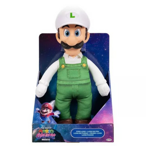 Super Mario Movie 2 Jumbo Roto Plush 15 Inch Fire Luigi Posable New Toy