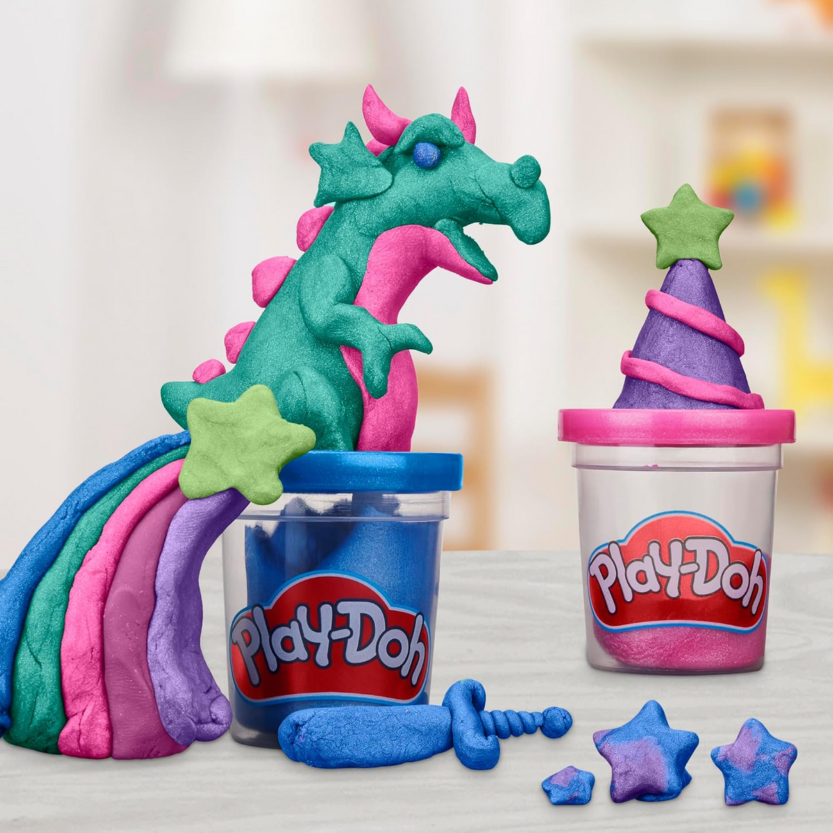Play-Doh 6 Pack Sparkle Collection Metallic Shine Colors New Toy
