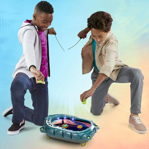 Beyblade Burst QuadStrike Light Ignite Battle Set Stadium with Tops Launchers 8+