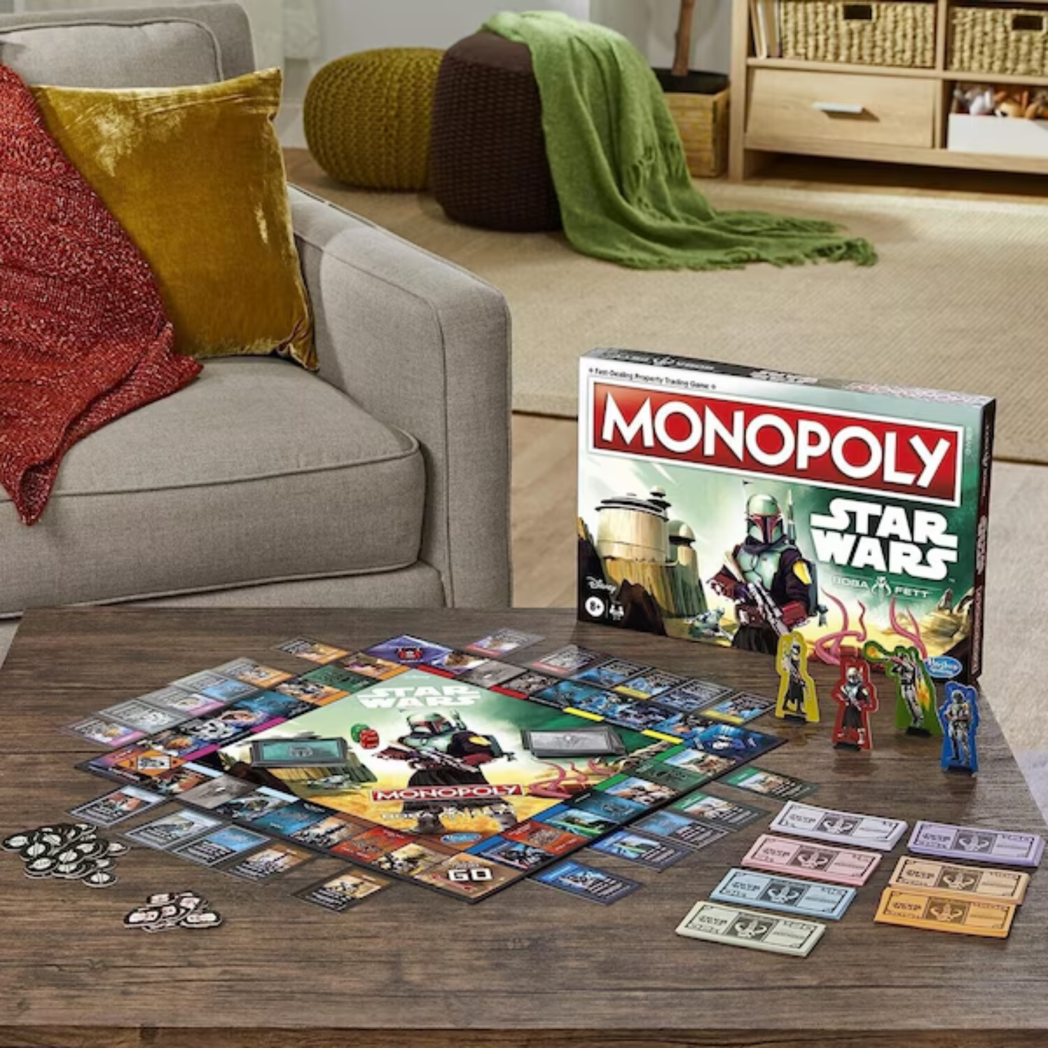 Monopoly Star Wars Boba Fett Edition Board Game 2-4 Players Movie Mandalorian