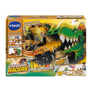 VTech Dino Adventure Track Set with Car Recyclable Cardboard Toy Gift