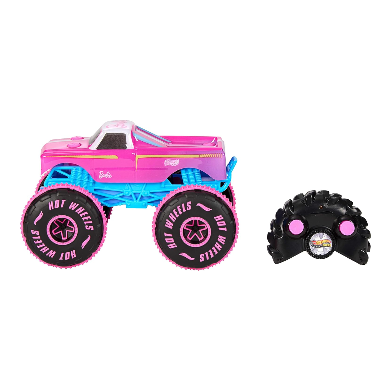 Hot Wheels Barbie Monster Trucks RC Pink Truck Grip Action Tires Off-Road 4+