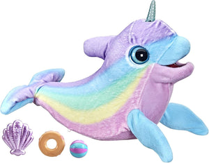 FurReal Friends Wavy Narwhal Rainbow 80+ Sounds and Reactions Ages 4+ New Toy