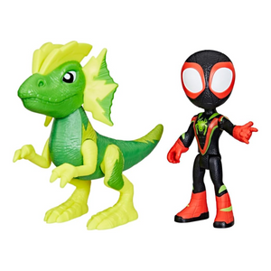 Spidey and Friends Dino Webs New Toy Miles and Electrosaurus