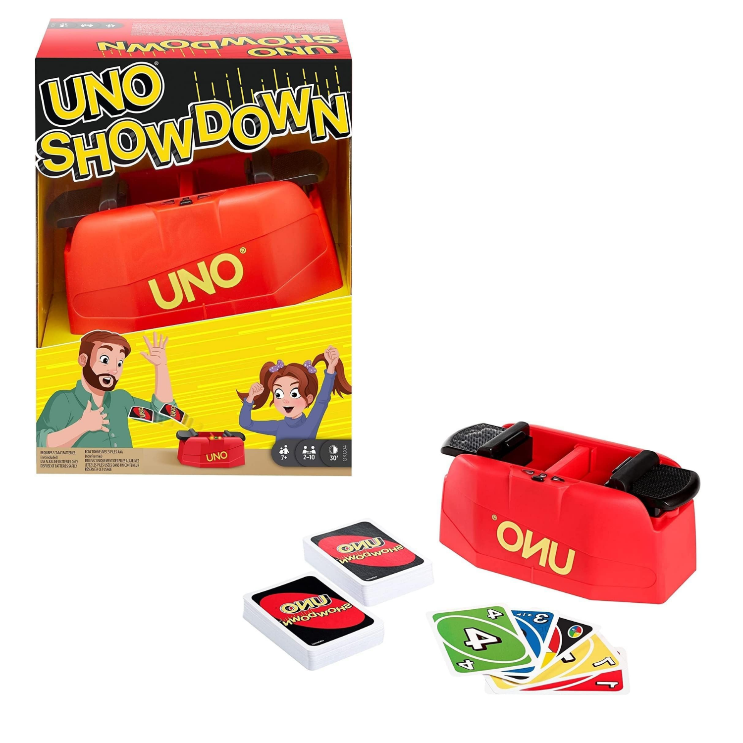 UNO Showdown Game by Mattel Family Card Game for Kids Age 7 Plus Fun Party Toy