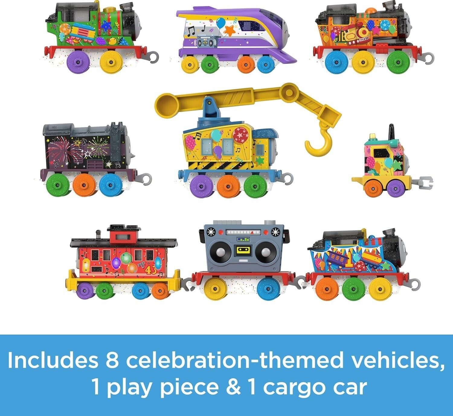 Thomas & Friends 7-Day Celebration Train Set  10 Diecast Metal Trains Cars Play