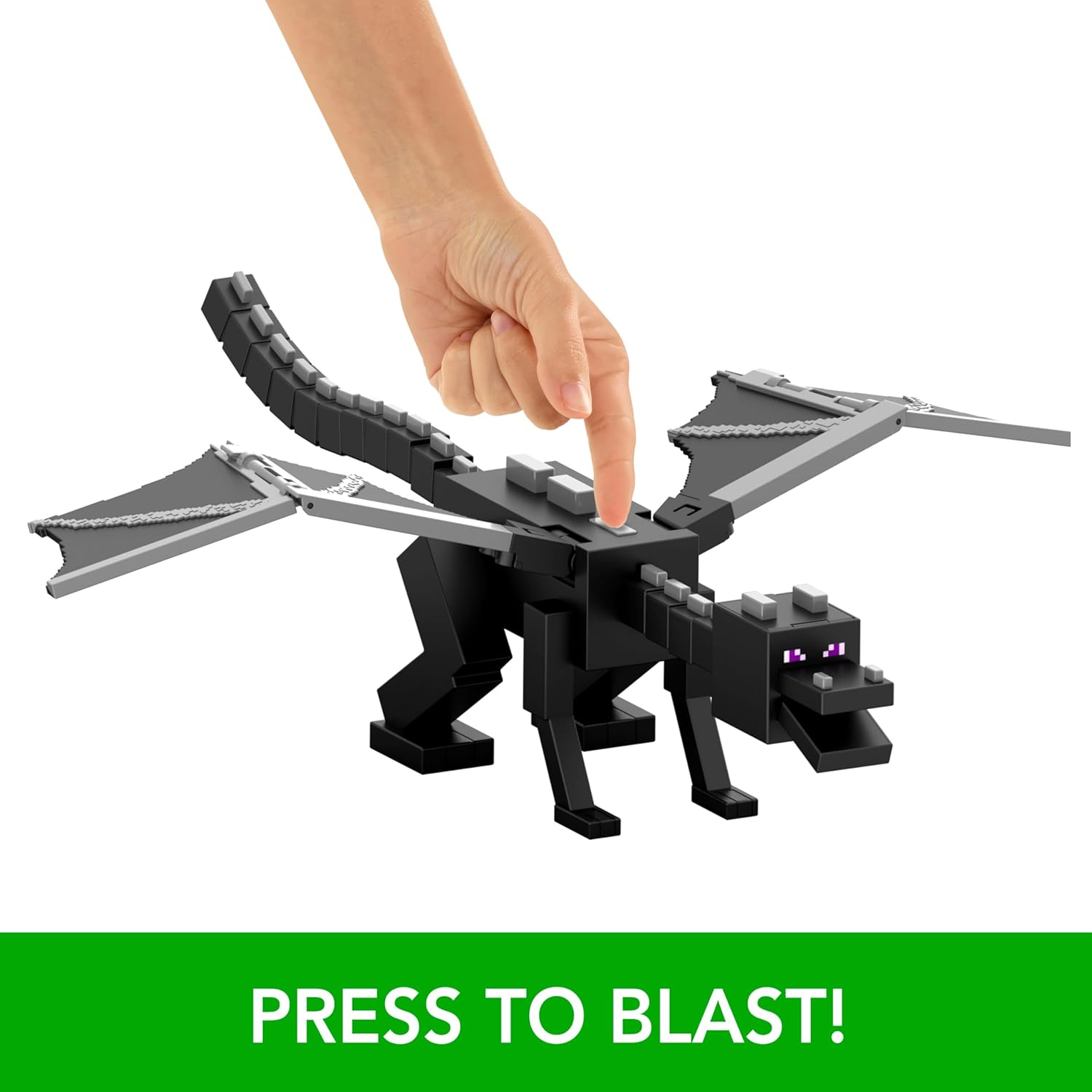 Minecraft Breath Ender Giant Dragon Action Figure with 10 Discs New Toy