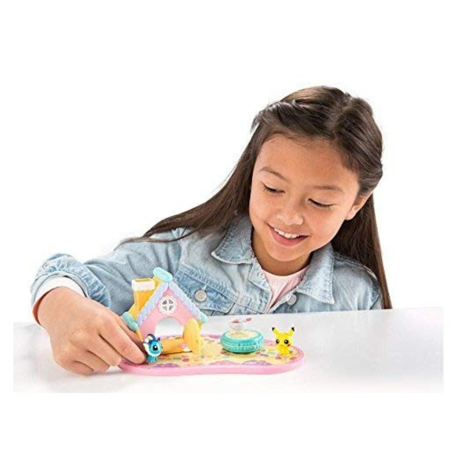 TOMY Pokemon Garden Adventures Playset Pikachu & Vaporeon Figures & House Set