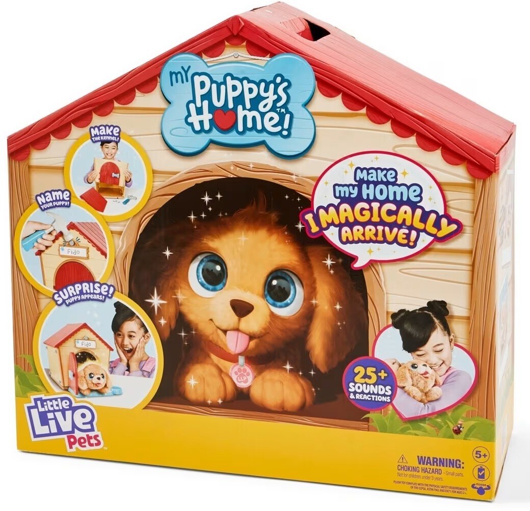 Little Live Pets My Puppy Home With Surprise Puppy Ages 5+ New Toy Pet Dog Play