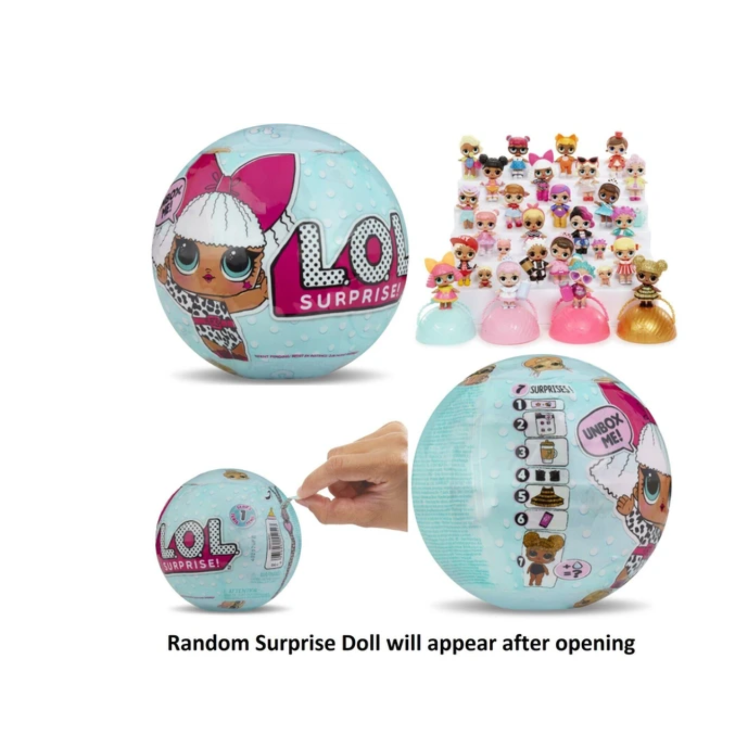 LOL Surprise Series 1 Doll Original Tots - Assorted Ball Ages 5+ New Toy Play