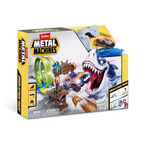 Zuru Metal Machines Shark Attack Track With Mini Race Car New Toy