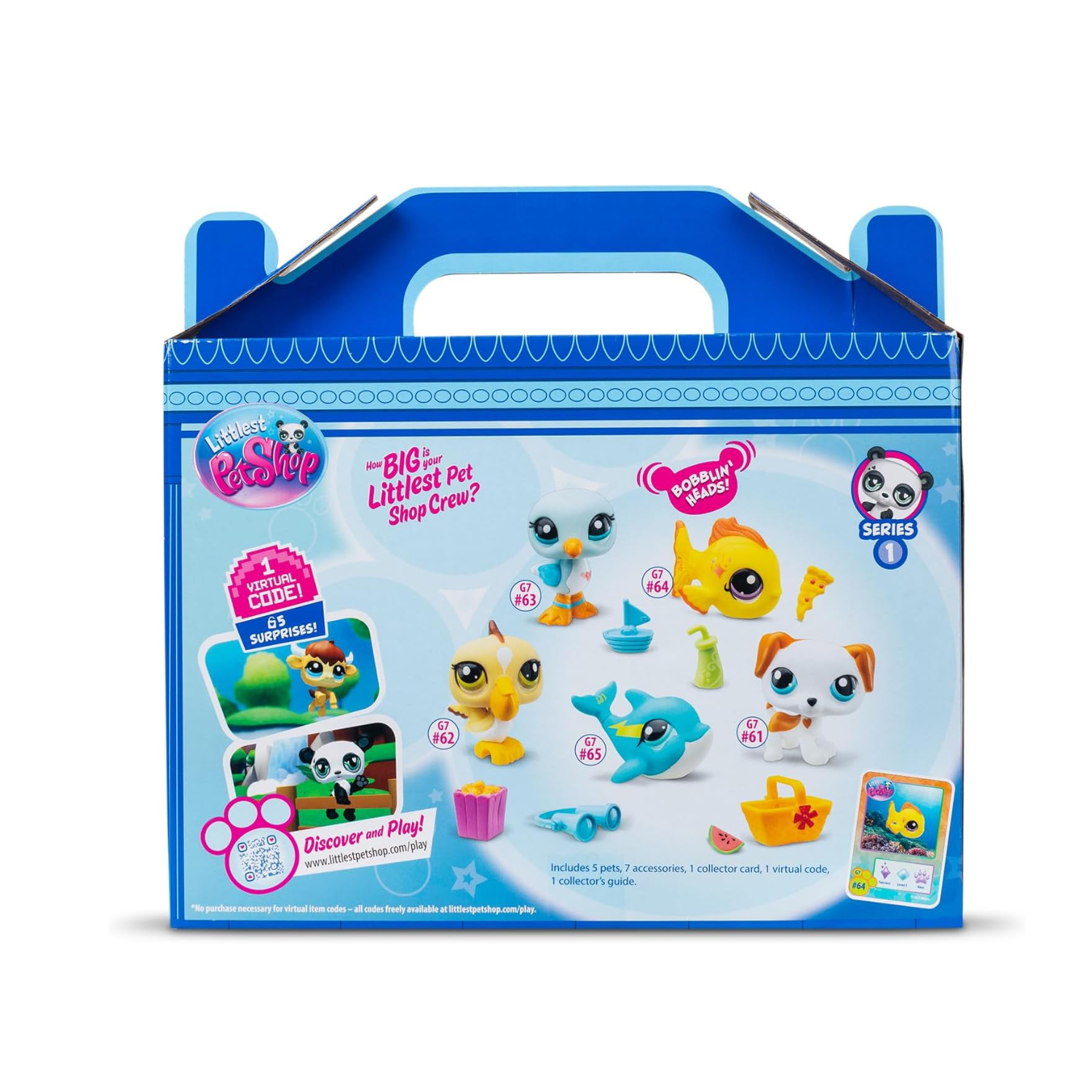 Littlest Pet Shop Beach Besties Collector Pack 5 Pets with Accessories Card 4+