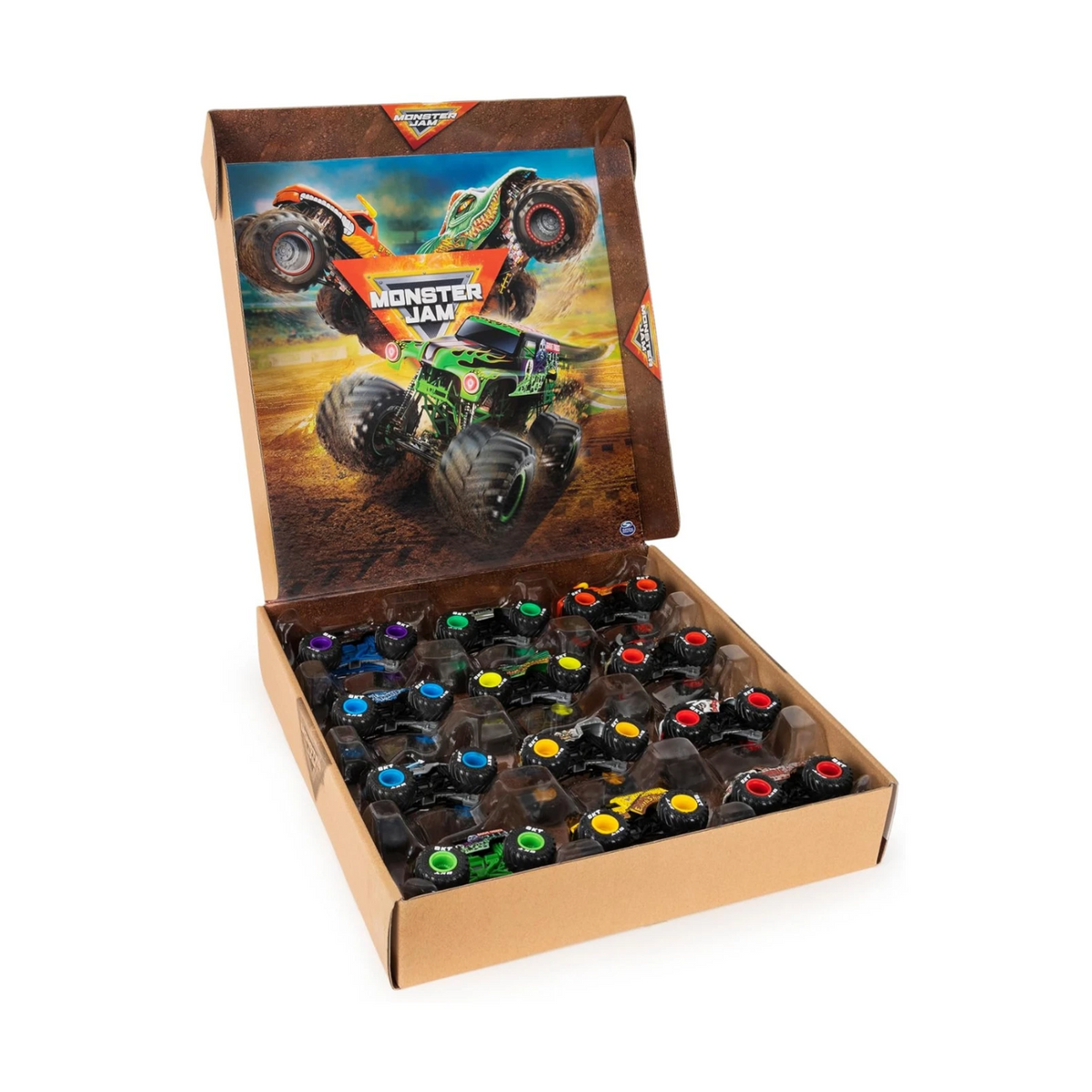 Monster Jam 12-Pack of 1:64 Scale Die-Cast Monster Trucks New Toy Grave Digger