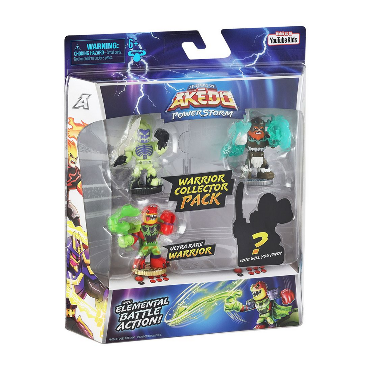 Akedo Legends of Powerstorm Warrior Collector 4 Pack Wickstick Axel New Toy