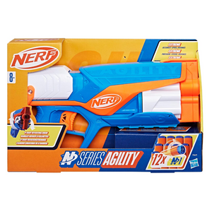 Nerf Agility Blaster N Series 6 Dart Drum with 12 Foam Darts Kids Toy Ages 8+