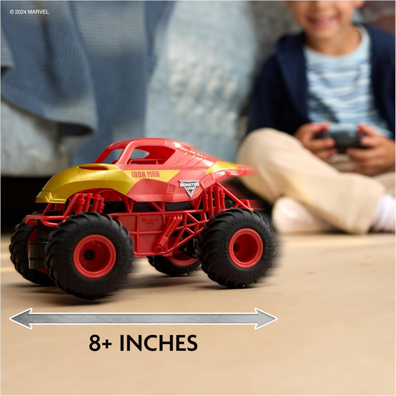 Monster Jam Iron Man RC Monster Truck 1 24 Scale Remote Control Race Drive PlyX2