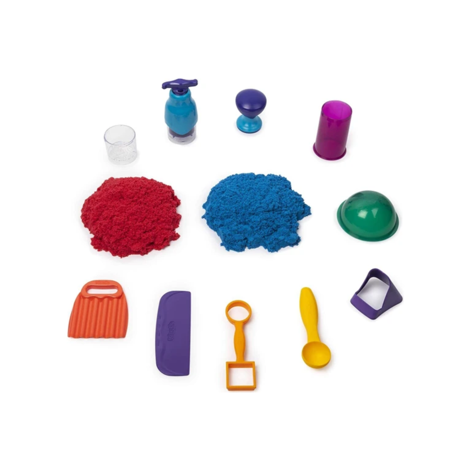 Kinetic 2 lbs Sand Sandisfying Set 10 Tools Ages 3+ Toy Play Build Learn School